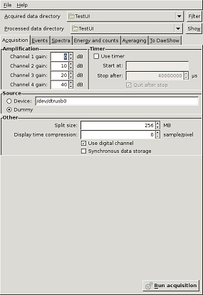 Software - data acquisition